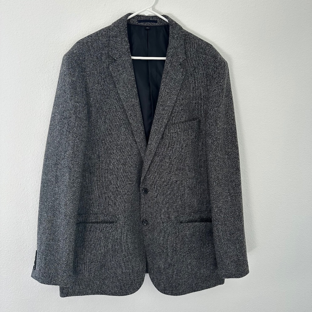 J.Crew Ludlow Blazer in Herringbone English Tweed Classic Grey